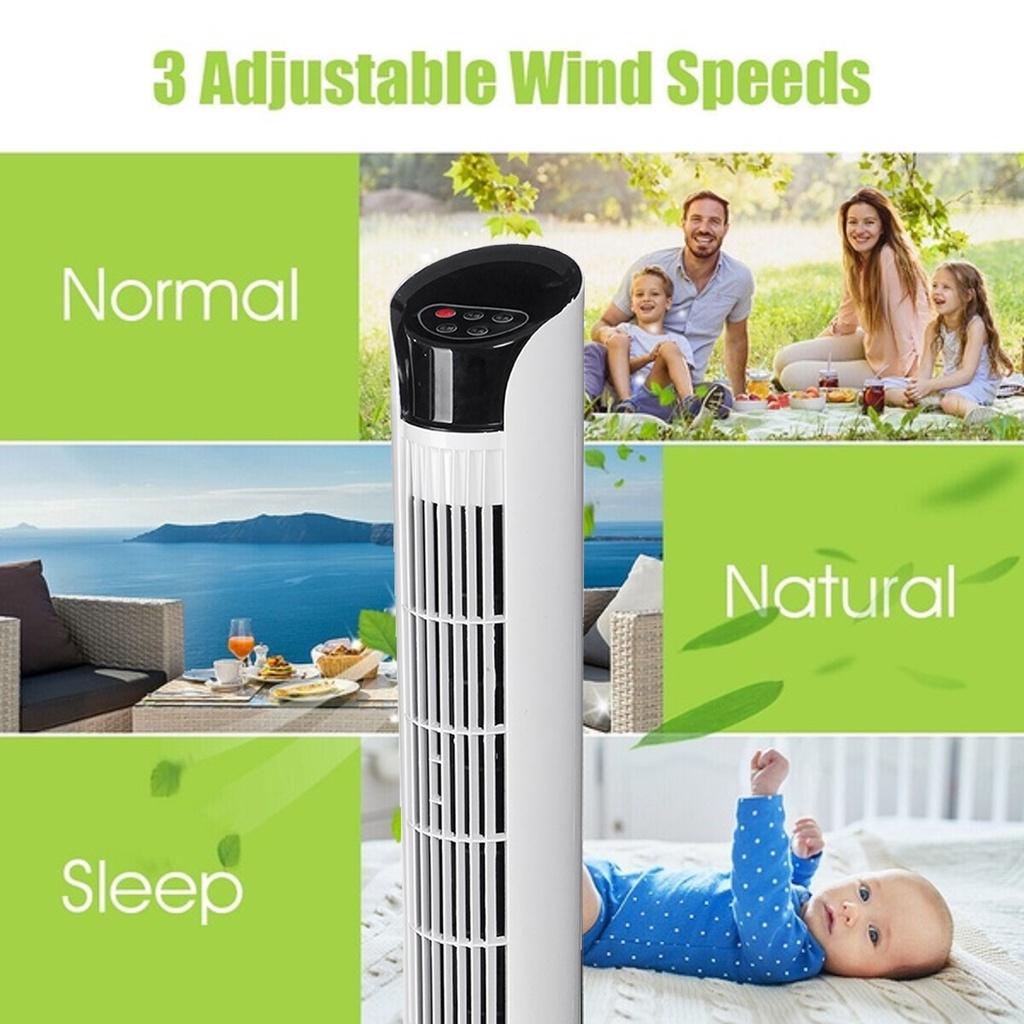 Air Cooling Tower Floor Bladeless Fan Electric Fan Remote Timer Conditioning Ventilator Air Conditioner Cooling Fan 220V