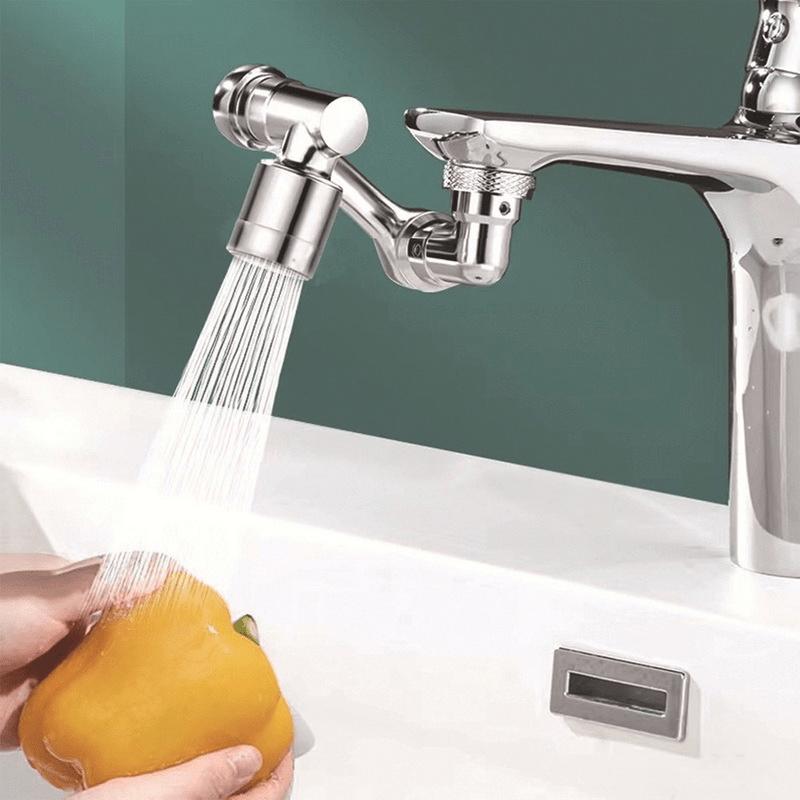 1 high-quality 1440 ° copper alloy universal rotary faucet nozzle - adjustable, water-saving, easy to install - suitable for extension faucets