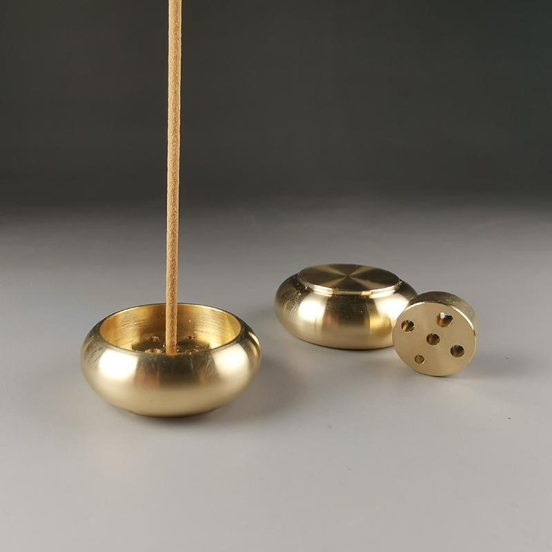 Mini Incense Holder Brass Incense Base For Home Office Teahouse Incense Burner