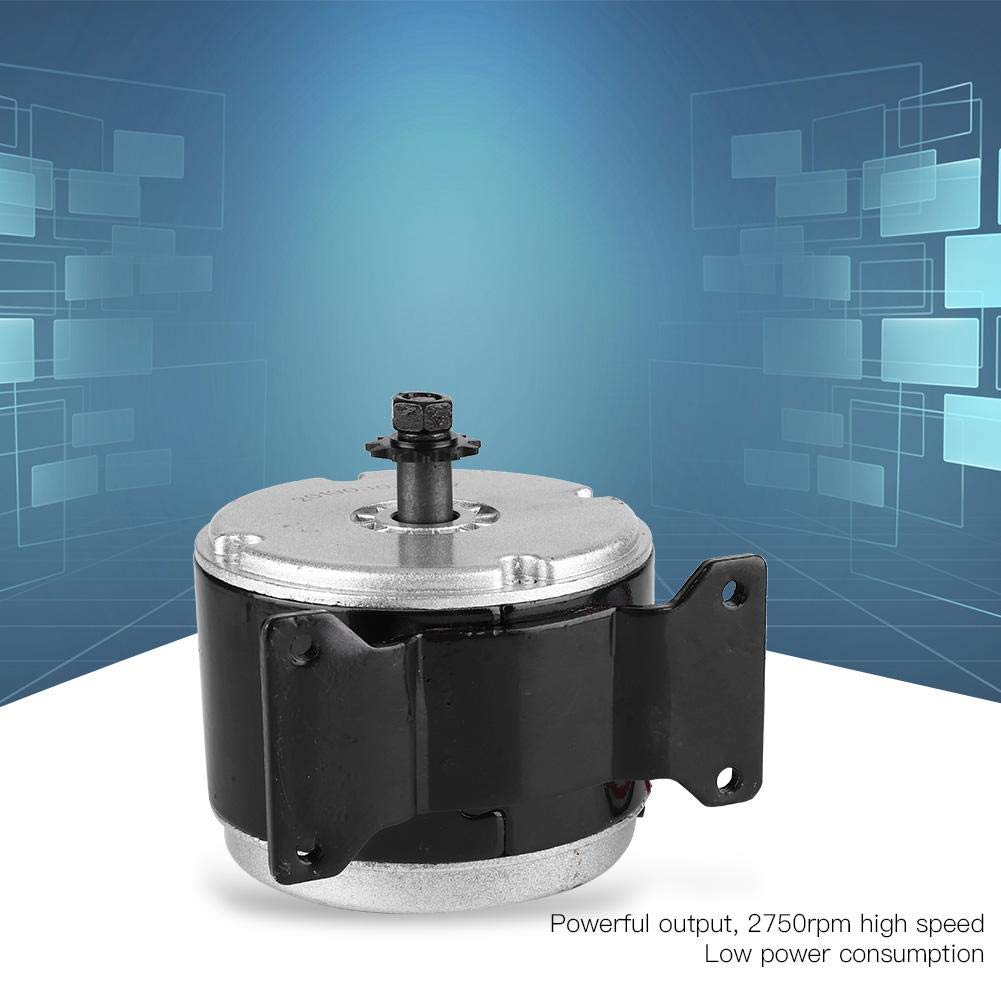 High Speed BDC Brush Motor 2750RPM Permanent Magnet DC High Speed Motor Powerful Output for Motor, 250W/24V E-Scooter