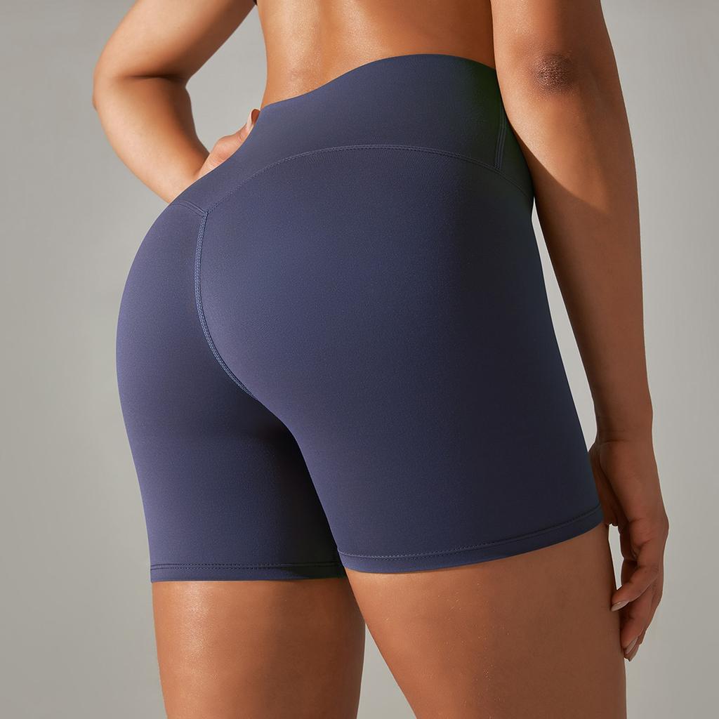 Women's Yoga Shorts Tight High Waist Elastic Sports Fitness Shorts