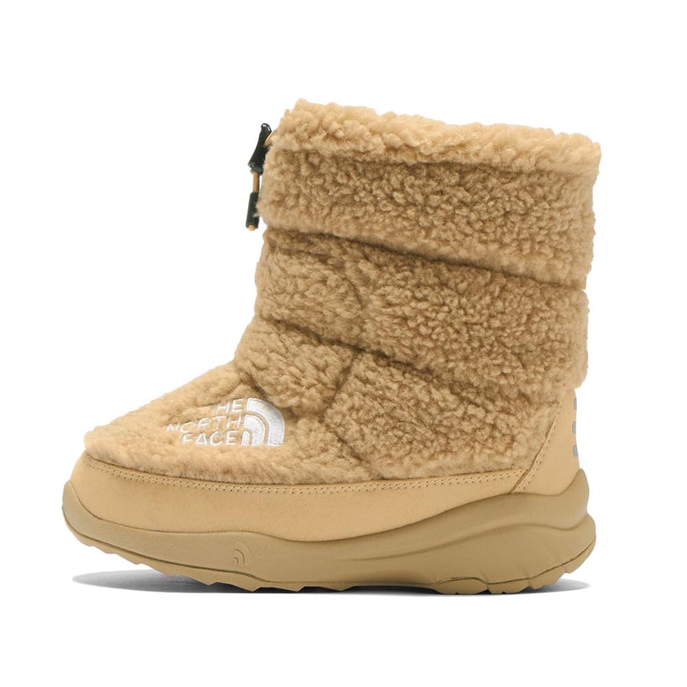 The North Face K Nuptse Bootie VII Fleece Kelp Tan 2 21 Tan/Kelp