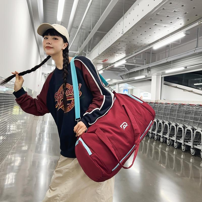 Men's Travel Bag Women's Shoulder Duffel Bag Separation Shoes Bags Sports Yoga Bag Fitness Bag Dry Wet Separation Storage Crossbody Bag