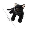 Schwarzes Katzen Plüschtier Stofftier Schwarzes Kätzchen Puppe Kissen Jungen Mädchen Weiche Spielzeuge Kinder Geburtstagsgeschenke Niedliches Plüschtier
