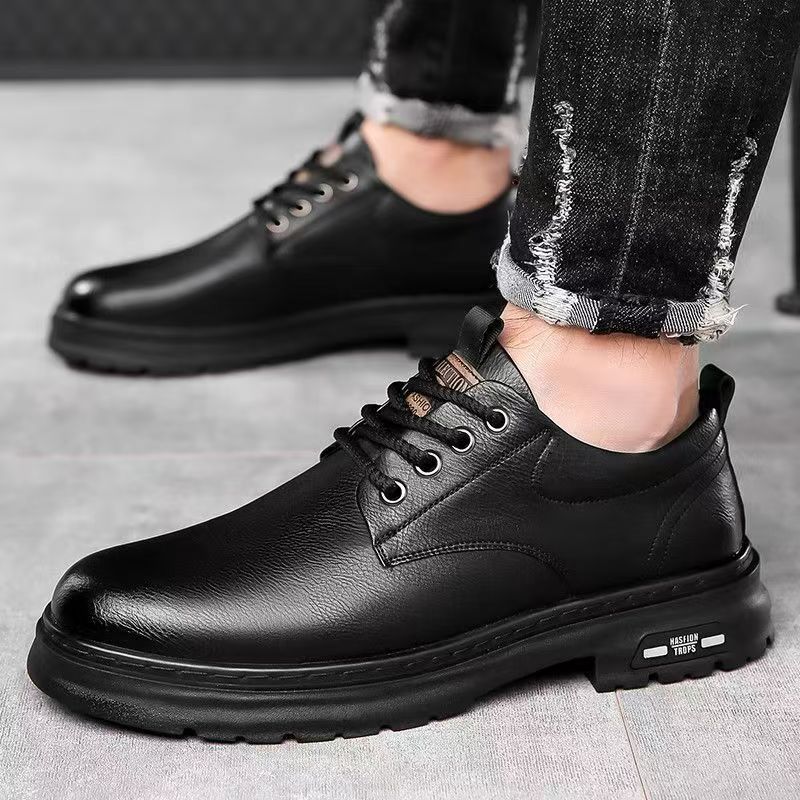 

New Style Casual Shoes - Men s Soft-soled Shoes - Casual Leather Shoes 44 чорний