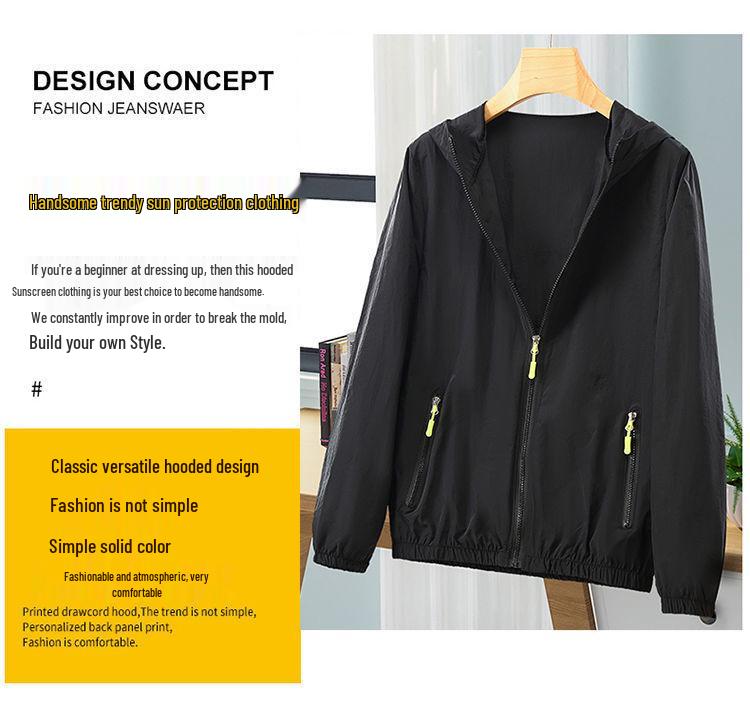 Chaqueta de Verano para Hombre de Talla Grande y Corte Holgado - Juvenil, Transpirable, a Prueba de Mosquitos