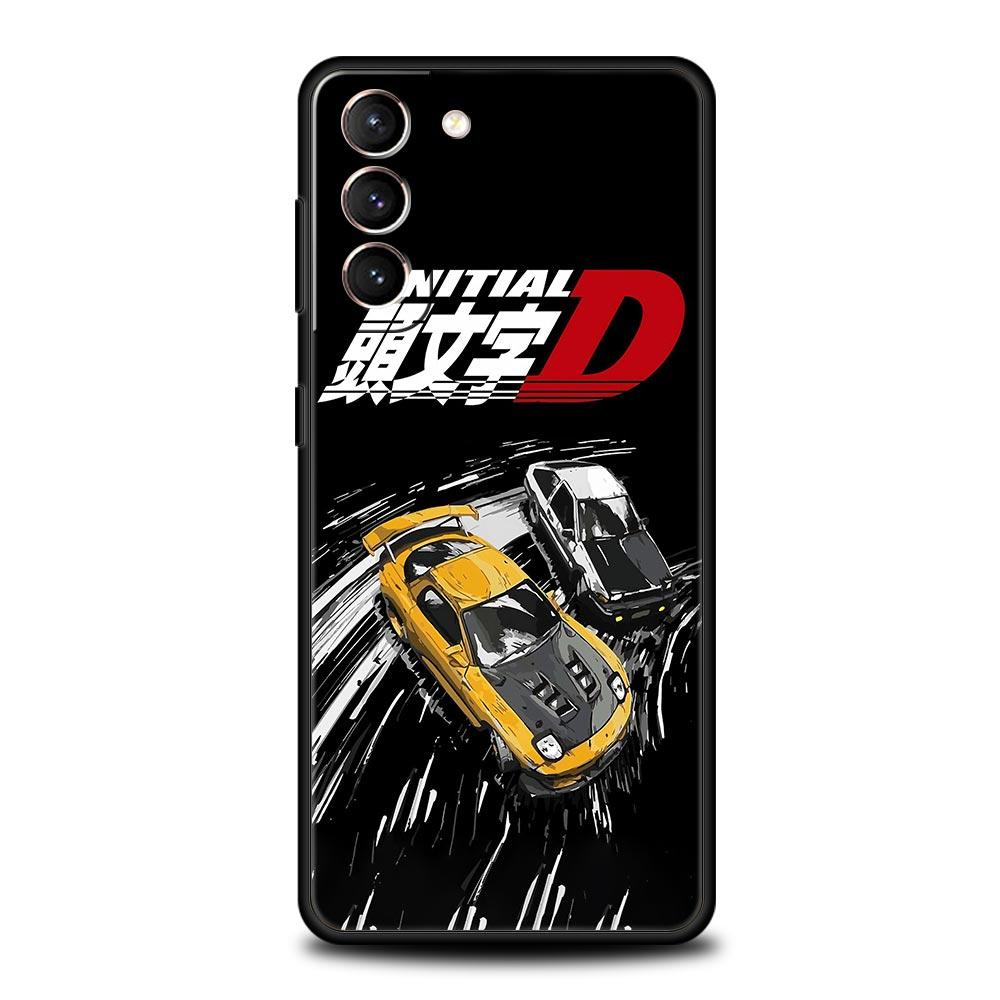 

Чехол для телефона Initial D для Samsung Galaxy S25 S24 S23 S22 S20 S21 FE Ultra S25 Edge S10 Plus 5G Мягкий ТПУ Корпус Чехол Сумка Samsung S25 Edge