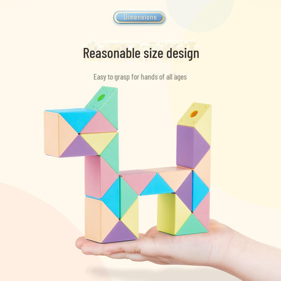 Kids' Creative Magic Ruler: Upgraded Rubik's Cube with 24/36/48/60/72 Segments - Imagination Toys for Kindergarten