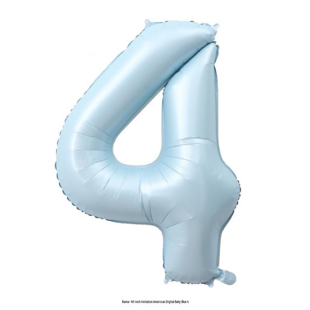 40-Inch Cream Number Balloon for Kids' First Birthday Party Decoration