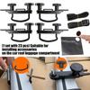Conjunto de Ferragens de Montagem de Rack de Teto com 23 Peças, com Gaxetas de Borracha e Placas de Suporte para Proteção do Veículo e Design Antivibração