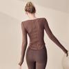 Women's Elastic Breathable Slim-Fit Sports Top for Running and Yoga - Long Sleeve, Autumn/Winter
