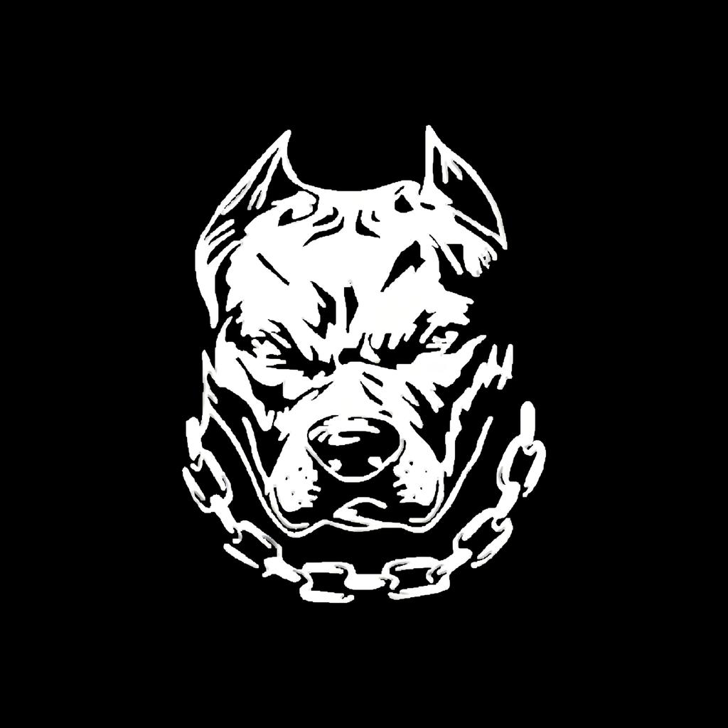 Simple Style Dog Head Car Stickers Show Strength and Courage, Fun Bumper Stickers, Car Decals, Vinyl Stickers for Cars, Trucks, Vans, Laptops