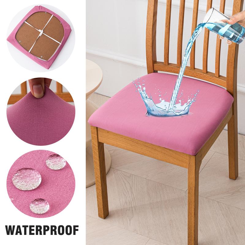 Waterproof Seat Covers For Dining Room Elastic Chairs Covers Dining Chair Cover Washable Seat Case For Kitchen,El,Restaurant