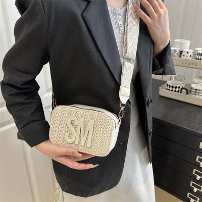 Summer Popular Women's Bags New Fresh and Beautiful Casual Letter Design Trend Wide Shoulder Strap Single Shoulder Messenger Bag