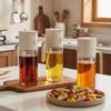 Glass 2-in-1 Oil Sprayer 580 ML Oil Dispenser Practical Dual-Purpose Oil Bottle  Barbecue Cooking