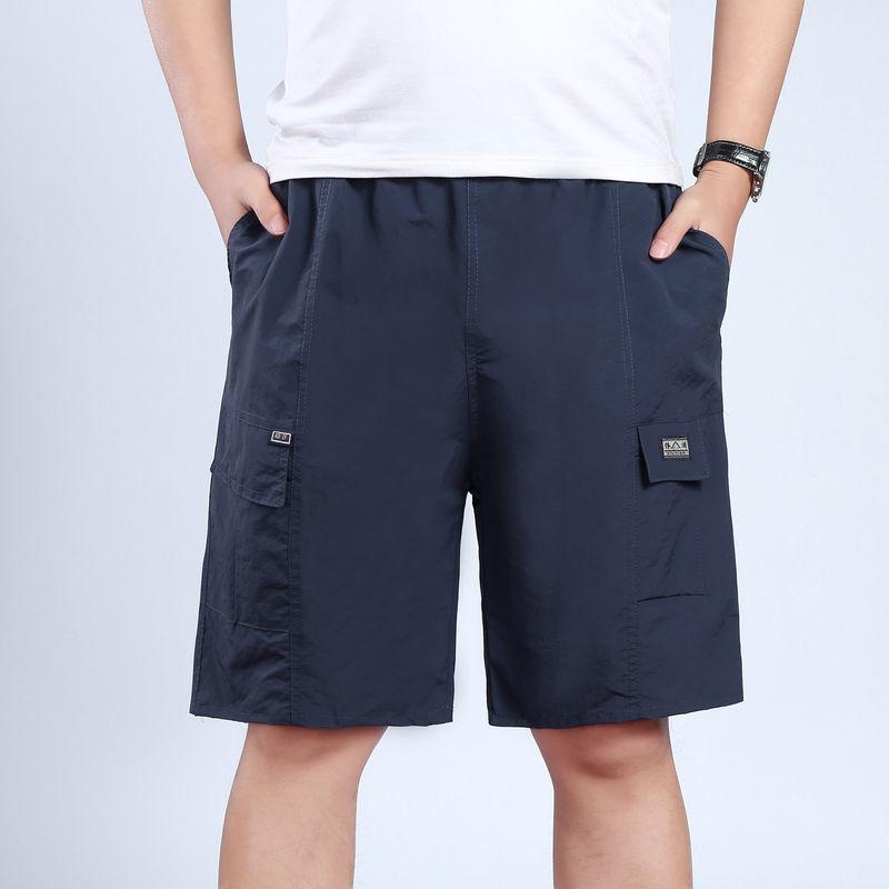 Middle-aged Summer Men's Shorts Five-point Pants Loose Casual Sports Men's Beach Pants Mid-waist Pants