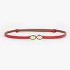 Ladies' Pearl Inlaid Adjustable Genuine Leather Belt - Trendy and Versatile for Dresses & Pants