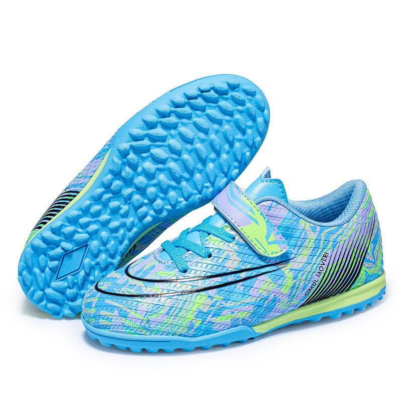 

Children S Football Shoes Tf Broken Nails Velcro Non-Slip And Wear-Resistant Boys And Girls Teenagers Student Training Shoes 29