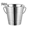 Stainless Steel Ice Bucket, with Handle Portable Beverage Tub, Mirror Polished Durable Ice Tub, for Bars Parties KTV Beverage Cooler