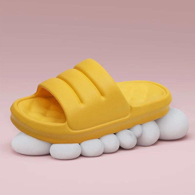Fashion Women Thick Platform Cloud Slippers Indoor Home Non Slip Bathroom Slides Woman Soft Sole Eva Slippers Summer Beach Flip Flops