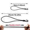 10/50Pcs Bungee Cord With Hooks High Elasticity Expander With Hooks Rubber Tensioner With Hooks For Camping Tarpaulin