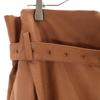 unused YLEVE made in Japan wide Tapered pants 1 Brown With belt Women Used