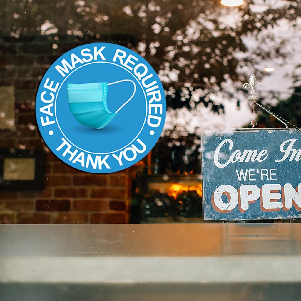 Buy Face Mask Required Identification StickersUsed In Public Places In