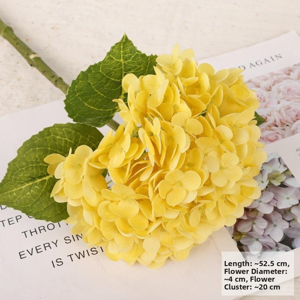 Green Leaf Simulation Colorful Hydrangea Real Touch Fake Flower Home Living Room Decor