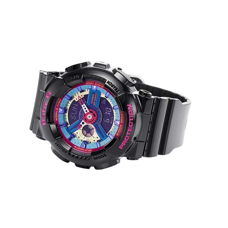 Casio BABY-G Alla Moda Contrasto Colorato Sportivo Doppio Display Impermeabile Movimento al Quarzo Cinturino in Resina Orologio Giapponese e Coreano BA-112-1A