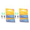 4 PEZZI Luce Fluorescente per Pesca Notturna Riutilizzabile Luce Morbida Area Luminosa Più Grande Galleggiante Leggero Bastoncino Luminoso per Pesca