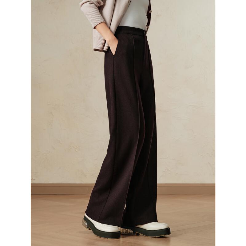 JUZI Annakou Women's Wool Blend Wide-Leg Pants
