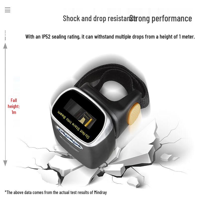 Mindeo CR40-1D Wired Ring Laser Barcode Scanner