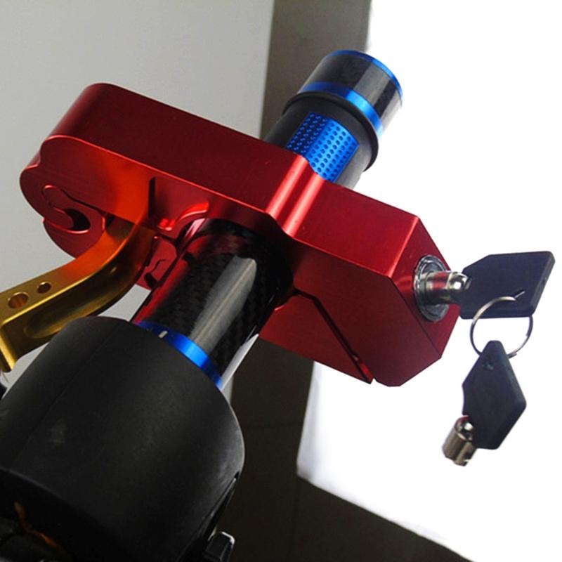 Motorcycle Grip Locks Handlebar Throttle Security Lock Heavy-Duty Anti-Theft Bike Handlebar Lock to Protect Motorcycles