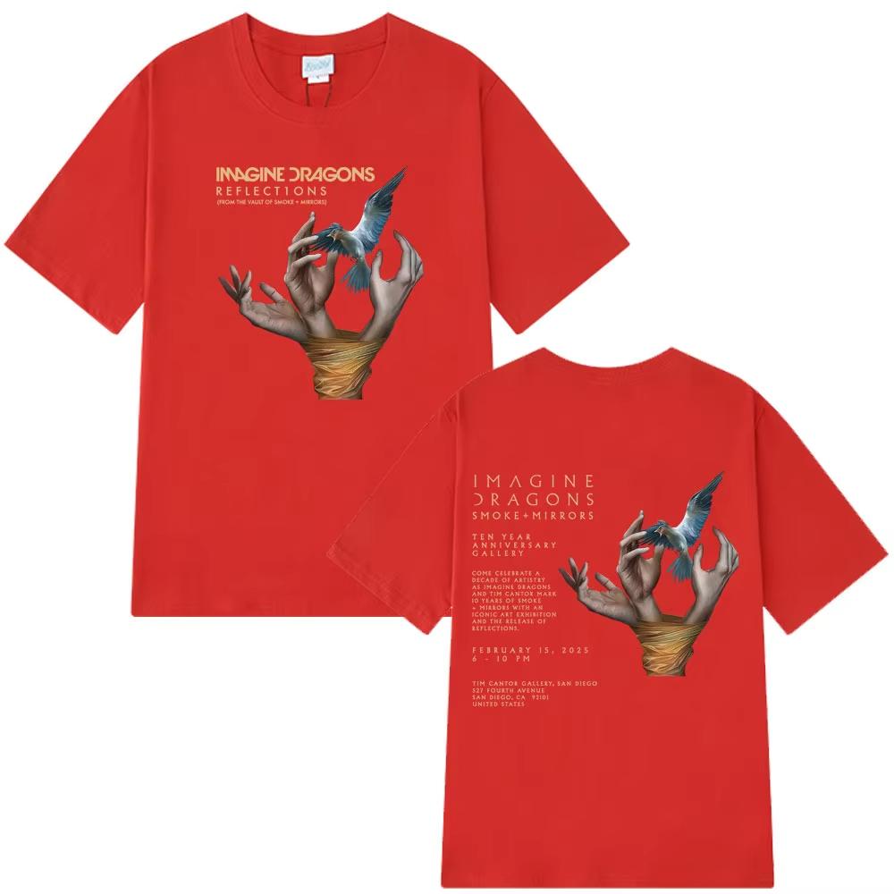 

Imagine Dragons Band Reflections From The Vault of Smoke Mirrors 2025 T Shirts Men s Women Clothing Hip-hop Tees Loose T-shirts 4XL