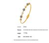 18K Gold-Plated Titanium Steel Evil Eye Diamond Bracelet