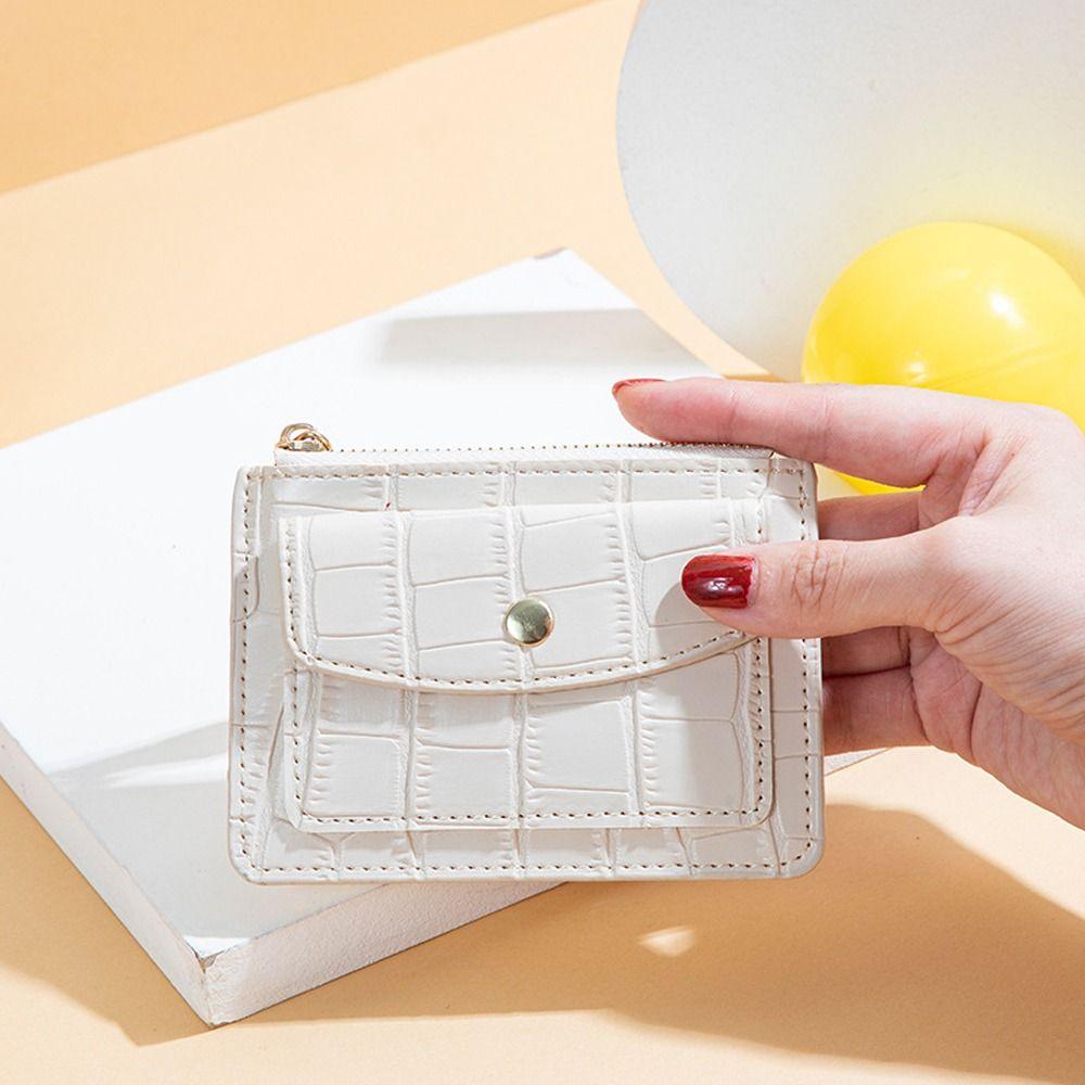 Bus Card Case Fashion Money Bag Korean Card Holder PU Leather Purse Wallets Women Coin Purse