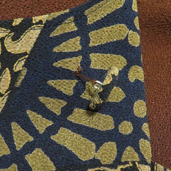 Used #anc Shisendo Hitoshitamura Coat Brown Crepe Reversible No Color Floral Pattern Japanese Pattern Stole Long Women's [968939]