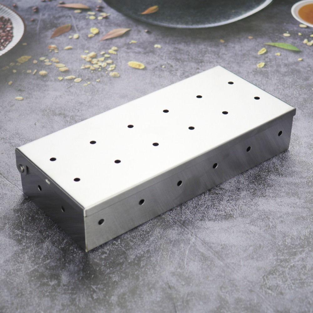 La boîte à fumée de Barbecue fonctionne avec des copeaux de bois, boîte à fumer pour gril à gaz ou à charbon de bois
