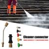 Högtryck Biltvätt Vattenpistol Anslutning 5 Vinkel Snabbanslutningsmunstycken + Högtryckstvätt Förlängningslans för Karcher K2-K7