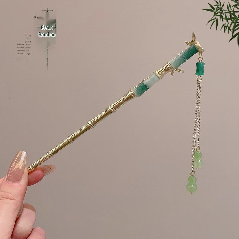 Luxusní retro čínská sponka do vlasů s třásněmi pro ženy - Všestranná slitinová spona do vlasů pro elegantní drdoly
