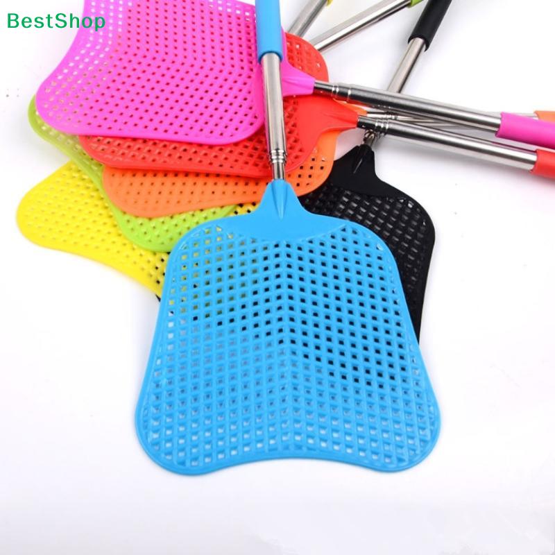 Four-Section Retractable Stainless Steel Fly Swatter | Adjustable Length Pest Control Tool