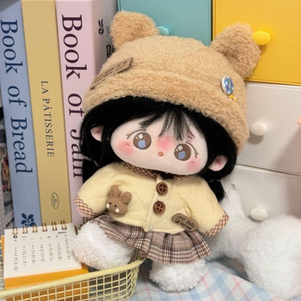 

DIY Dress Up Doll Accessories New Butter Bear Rabbit Cute Casual Wears Cotton Stuffed Doll