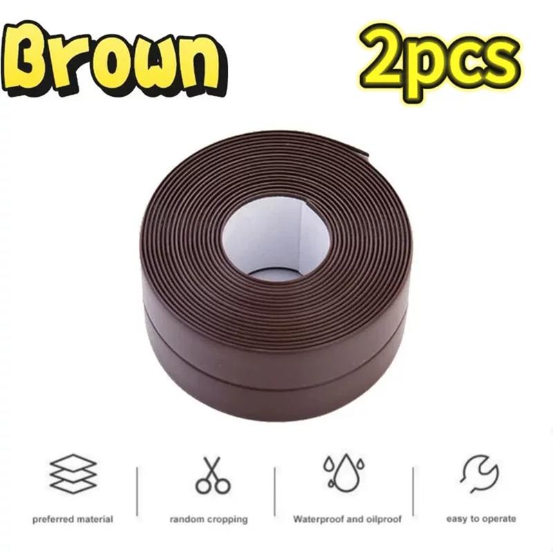 1/2/3 Roll of Kitchen Anti-mold and Waterproof Tape, Moisture-proof Kitchen and Bathroom Sink Gap, Beautiful Seam Toilet Sticker