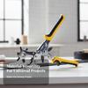 VariableSize Revolving Hole Punch | Ergonomic NonSlip Handle, Reinforced Metal Construction, for
