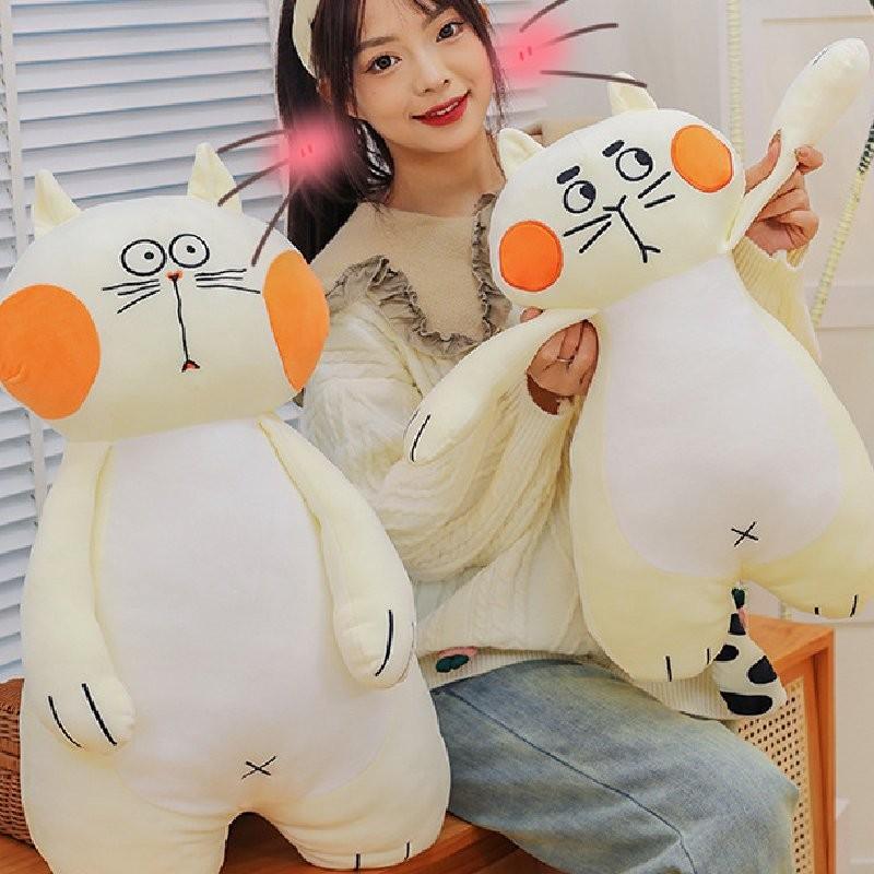 Plush Cat Blushing Toy Dolls Room Decoration Children Festivals Gift Pp Cotton