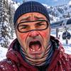 Gorro Bufanda de Esquí Divertido con Estampado 3D de Invierno para Hombres, para Deportes al Aire Libre