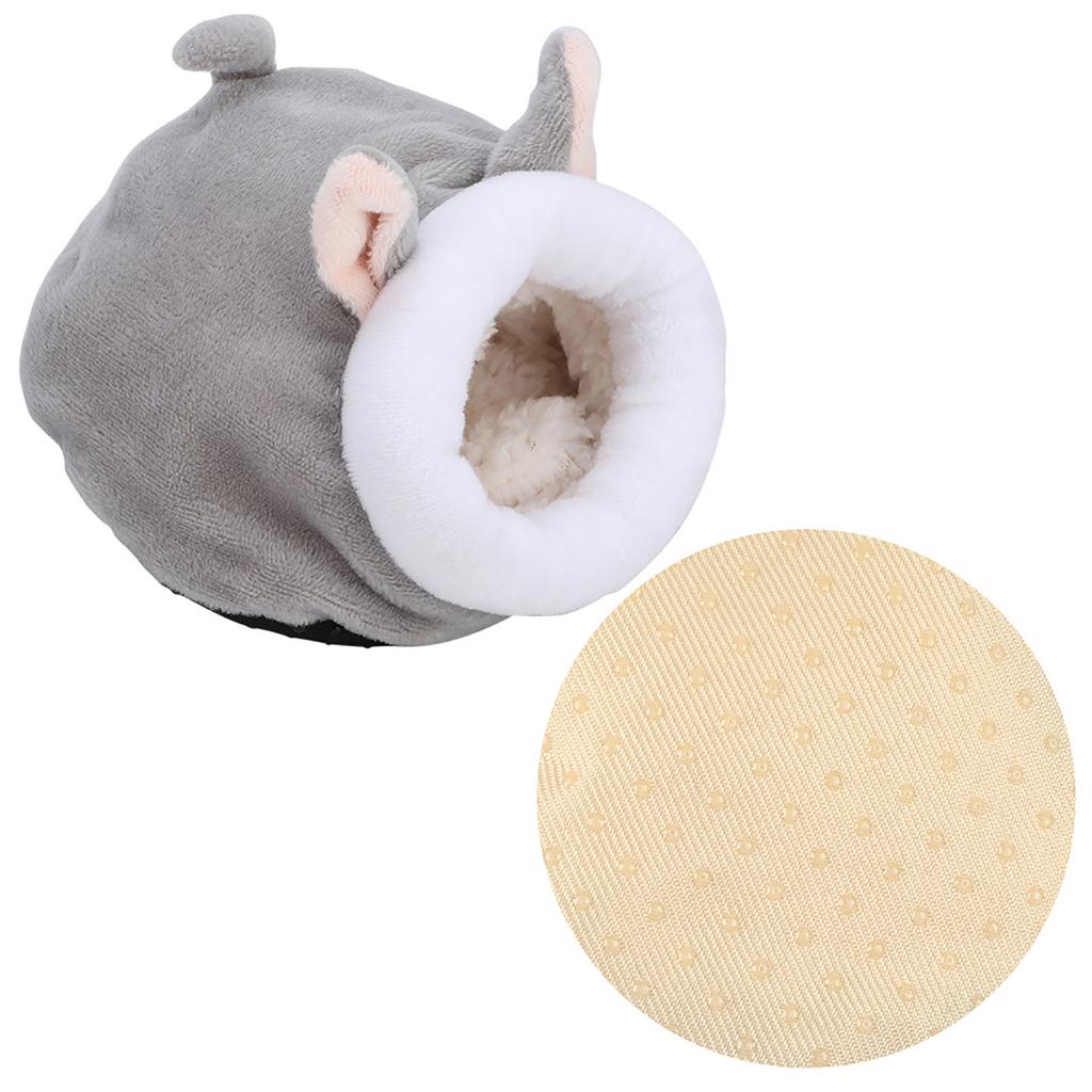 Mini Cute Cotton Warm Pet Hamster Sleeping Nest Small Animal Squirrel House Cage Toy (Gray)