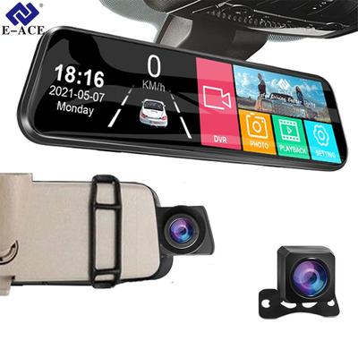10 Zoll Auto DVR Spiegel FHD 1080P Dash Kamera Video Recorder Auto Kamera Dual Objektiv Rück Auto Mit Rück kamera