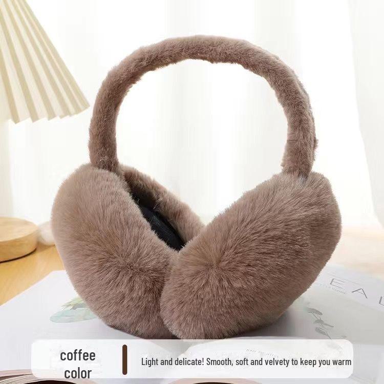 Dámské skládací korejské chlupaté náušníky vysoké hodnoty pro ochranu proti chladu na podzim a v zimě