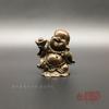 Solid Yuanbao Figurine Laughing Small Copper Statue Mini Maitreya Buddha Tea Pet Copperware